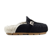 Terlik/ Panduf Ev Kadın Mu.fw431000a Bkbk Mou Wınter Bıo Slıde - Logo Black Black Siyah
