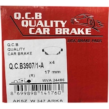 Q.C.B Beşer 3907/1A Arka Fren Balatası Aksesuarsiz Transit V347