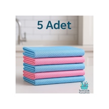 Mikrofiber Cam Bezi 5 Adet 40x40 Cm İz Bırakmaz - Ultra Temiz Yüzeyler Diğer
