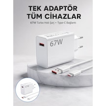 67 Watt Güvenli Hızlı Şarj Adaptörü Samsung M31 M33 M51 Uyumlu Yeni Nesil 11