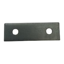 Cateksss Mobilya Dolap Bağlantı Sabitleme Düz Demir Gönye No:16 16x2x50 Mm - 32 Li Paket Gri