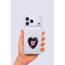 Apple iPhone Uyumlu 17 Pro Max Kartlıklı Vinly Desenli Kılıf