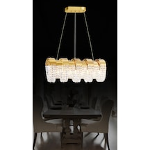 Mirella Yemek Masası Taşlı Avize 7226-p34-9x-dt Gold