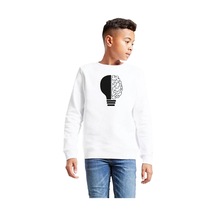 About Blank Tshirthane Lightbulb & Brain Beyaz Çocuk 2ip Sweatshirt P21857s8707, 9-10 Yaş Acı Kahverengi