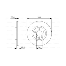 Vw Caravelle T5 2.5Tdı 2003-2009 Bosch Ön Disk 2 Adet N11.4801