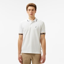 Nautica Erkek Beyaz Classic Fit Polo Düz K55335t Beyaz