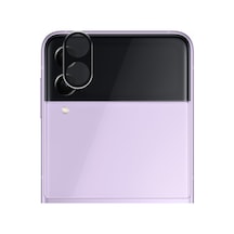 Samsung Galaxy Z Flip 3 Kamera Lens Koruma Camı V2 Siyah Galaxy Z Flip 3 İle Uyumlu Ekran Koruyucu - Siyah Diğer