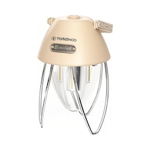 Leezsing Tomshoo Ly10 Led Kamp Lambası, Ayarlanabilir Aydınlatma, 1800mah Pil, Ipx4 Suya Dayanıklı, Taşınabilir Çadır Aydınlatma Bej