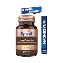 Dynavit Mag Complex 60 Tablet 200mg Magnezyum Kompleks 3lü Form Malat-sitrat-bisglisinat -kas&kemik&enerji