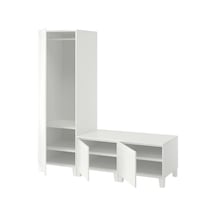 Ikea Beyaz Modern Kapaklı Gardırop 180x57x191 Cm