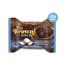 Browni Gold Çikolata Soslu Hindistan Cevizli Çikolatalı Kek 45 G X 24 Adet