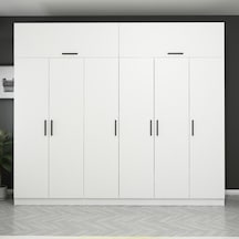 Kale 6 Kapaklı Zincir Dolap-yüklük - Beyaz 255cm