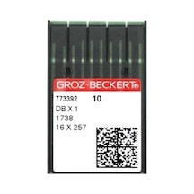 Düz Dikiş Makinesi İğnesi Groz Beckert Dbx1 Lr Deri İnce Dip 16 Numara 16/100 Deri Dikiş 100 Adet
