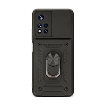 Redmi Note 11t Kılıf Pars Lens Yüzüklü Silikon - Siyah Bzsxx00 1