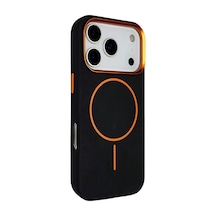 Joko Apple Uyumlu iPhone 17 Pro Uyumlu Luno Deri Magsafe Kapak - Siyah