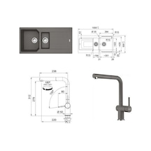 Franke Urban Ubg 651-100 1.5 Actıve Plus Doccıa 2.0 Armatür Setli