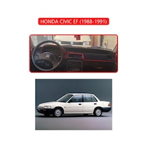 Honda Cıvıc Ef 1988-1991torpido Koruma Halısı Kırmızı Kenar