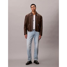 Calvin Klein Stndrd Strght Rams Head Eco Cool Mavi Erkek Jeans
