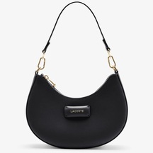 Lacoste Women's Casual Handbag Black 24 19 7 Cm Ayarlanabilir Askılı Kadın Omuz Çantası Siyah