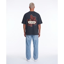 Respire Erkek Ffb Patch Oversize T-shirt Füme