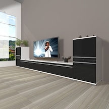 Decoraktiv Eko 9220t Mdf Tv Ünitesi Tv Sehpası Beyaz - Siyah