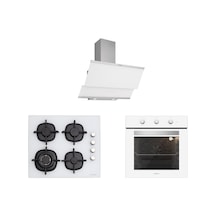 Silverline BO6503W01 - CS5429W01 - 3420 Classy 60 Beyaz Ankastre Set