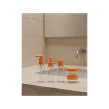 8753tknd 30 Ml 5 Li Seyahat Şişesi Seti Çantalı Kozmetik Organizer 893hmng