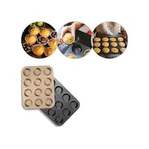 Muffin Kek Kabı Ve Cupcake Fırın Tepsisi Yapışmaz Metal Hamur, 12 Gözlü Muffin Kabı, Cup Cake Pişirme Tepsisi, Fırın Uyumlu Kek Kalıbı Yüksek Sıcaklığa Dayanıklı .