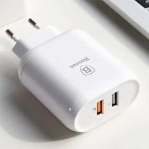 Baseus Bojure Series Dual-usb Qc 3.0 18w Hızlı Şarj Aleti Başlık-