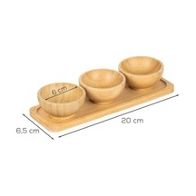 4 Parça Bambu Sosluk, Çerezlik, Kahvaltılık