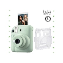 Fujifilm Instax Mini 12 Fotoğraf Makinesi + Şeffaf Kılıf Yeşil