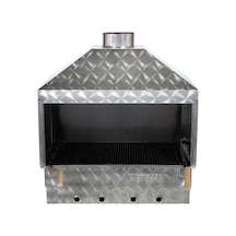 60X40  Set Üstü Davlumbazlı Maltız Izgaralı Mangal MTH-368