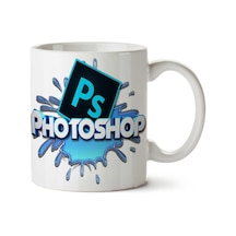 Photoshop-logo-png-pic İki Tarafı Baskılı Kupa Bardak Çok Renkli