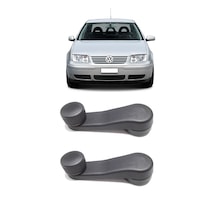 Vw Bora 1998-2005 Uyumlu Manuel Çevirmeli Cam Açma Kapama Kolu Siyah 2 Adet Takım 1h0837581