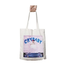Art Hediye Melanie Martinez Crybaby Gözyaşı İki Tarafı Kalıcı Baskılı Yıkanabilir Okul Plaj Omuz Bez Çantası Çok Renkli