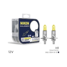 Niken Yellow 12v 55w H1 Halojen Sarı Işık Ampul 2800k 1550 Lumen
