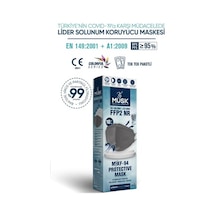 Musk Kf94 Kore Tipi Ffp2 Maske Antrasit Renk 10 Adet