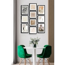 10 Parçalı Çerçeve Görünümlü Mdf Tablo Seti Flm196 Çok Renkli - 713605950 Çok Renkli