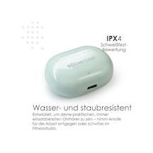 Echobuds Gerçek Kablosuz Kulaklık - Dahili Mikrofonlu Bluetooth Kulak Tomurcukları, 19 Saat Çalma Süresi, Geri Dönüştürülmüş Plastikten Kulak İçi Kulaklıklar, Müzik Ve Çağrılar İçin Ipx4 Suya