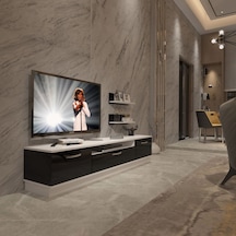 Decoraktiv Trendstyle 4 Slm Tv Ünitesi Tv Sehpası Beyaz - Siyah