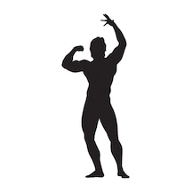 Body Gym Folyo Sticker Derstv1091 40cm Uzunluk Siyah