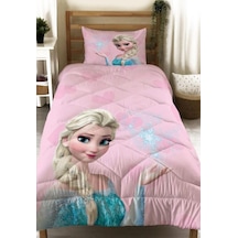 Elsa Pembe Model Dijital Baskı Yorgan Ve Yastık Kılıfı