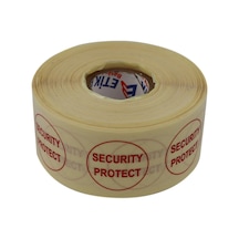 Pp Şeffaf Security Protect Güvenlik Koruma Etiketi 30mm Çap 1000 Adet Çok Renkli