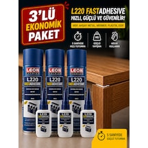 3 Adet Ultra Çok Güçlü Ve Hızlı Japon Yapıştırıcı 200 Ml+ 50 Gr