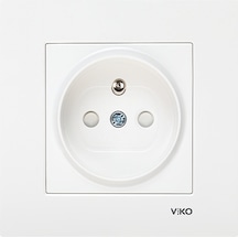 Viko Karre Çk Ups Topraklı Priz Çerçeveli - Beyaz