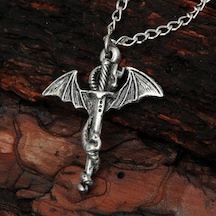 Kılıç Ejderha Erkek Kolye Takı Aksesuar K24 T5