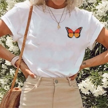 Startmore Unisex Balance Baskılı Oversize Boyfriend T-shirt Beyaz