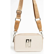 Just Polo Kadın Yeni Sezon Gofraj Baskılı Omuz Çantası 232053mh Krem - Camel