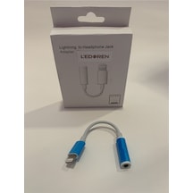 Apple Uyumlu iPhone  14/13/12/11/x/8/7 Için Lightning To 3.5mm Jack Kulaklık Dönüştürücü Adaptörü