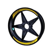 Moto GP Yaldızlı Gold İç Jant Şeridi Sticker Çınar Extreme
